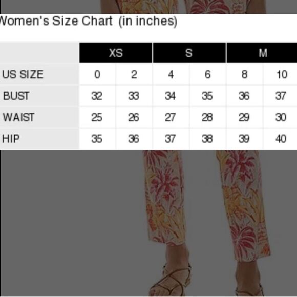 J. McLaughlin Women’s Maise Tropical Palm Print Pull Ankle Pants, Size 2 - Picture 10 of 10